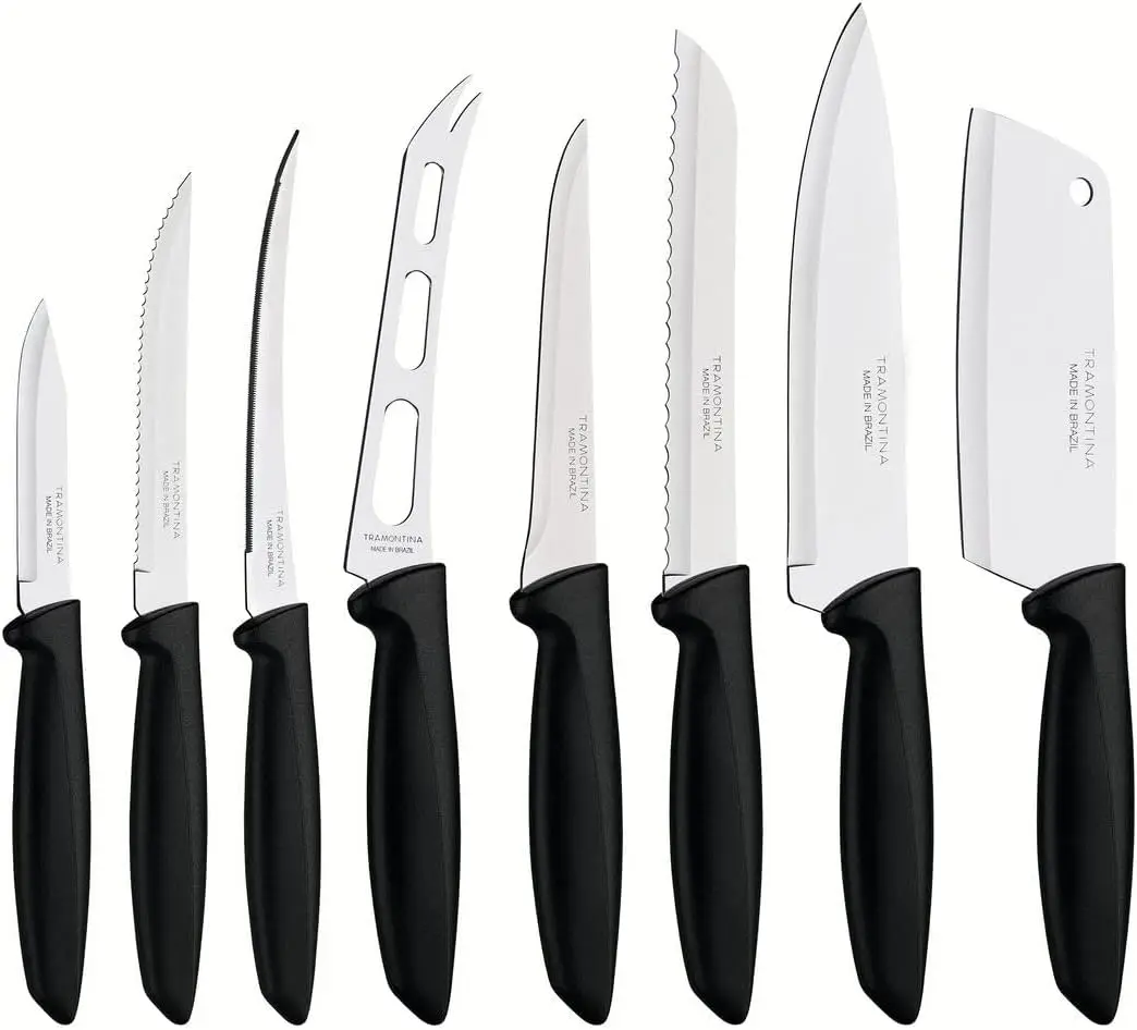 

Set of Knives 8 Pieces Full CUTELARIA Super Sharp Meat and Fruit Kitchen Knife Cutter Tools Cook Set