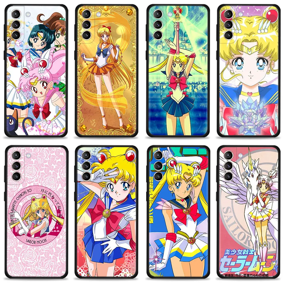 

Sailor Magic Girl Cellphone Cover For Samsung Galaxy S22 S21 S20 FE Ultra S9 S10 Plus S10e S8 Note 10Plus 20Ultra Phone Case