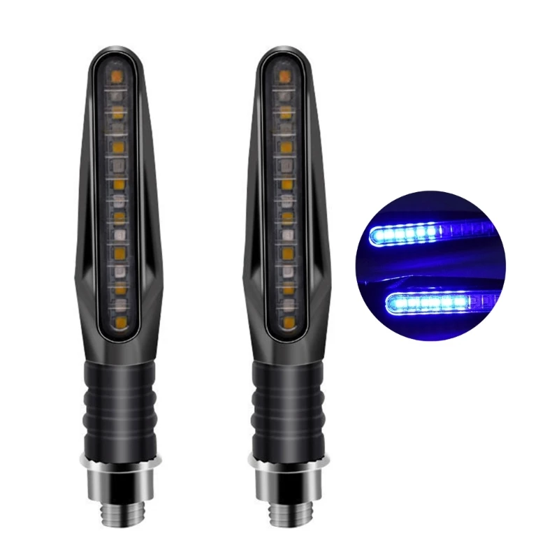 

Universal Motorcycle Electric Bike 12 LED Side Marker Light Sequential Blinker