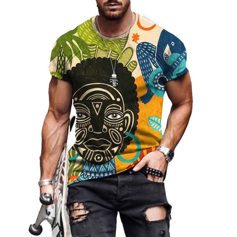 

2022 Men's Trendy T-Shirts Oversize Casual Sports Outing Shirts Men's Summer Crew Neck T-Shirt Tops Camiseta De Hombre