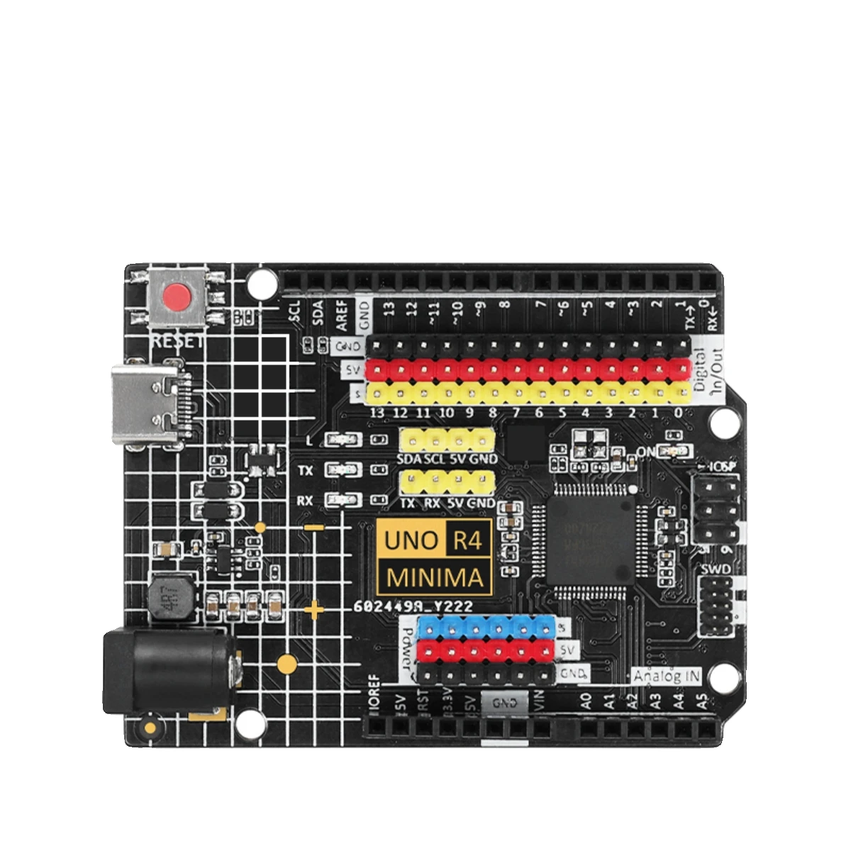 Макетная плата Uno R4 минимум/плата управления Wi-Fi совместимая с Arduino улучшенная