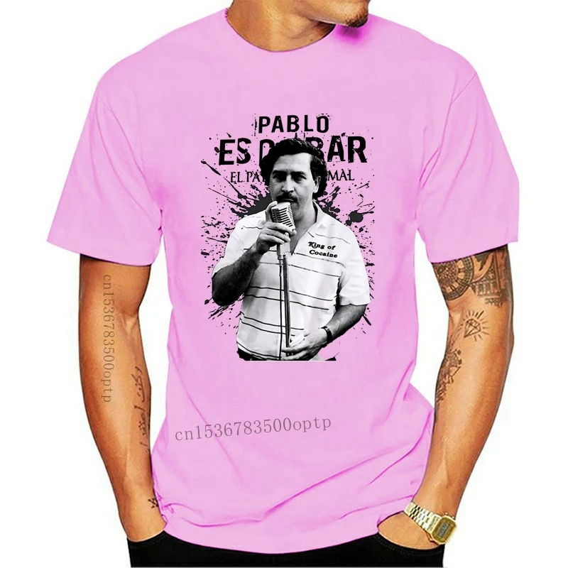 Новинка 2019 летняя мужская футболка с принтом Пабло Escobar Medellin хлопковая Футболка