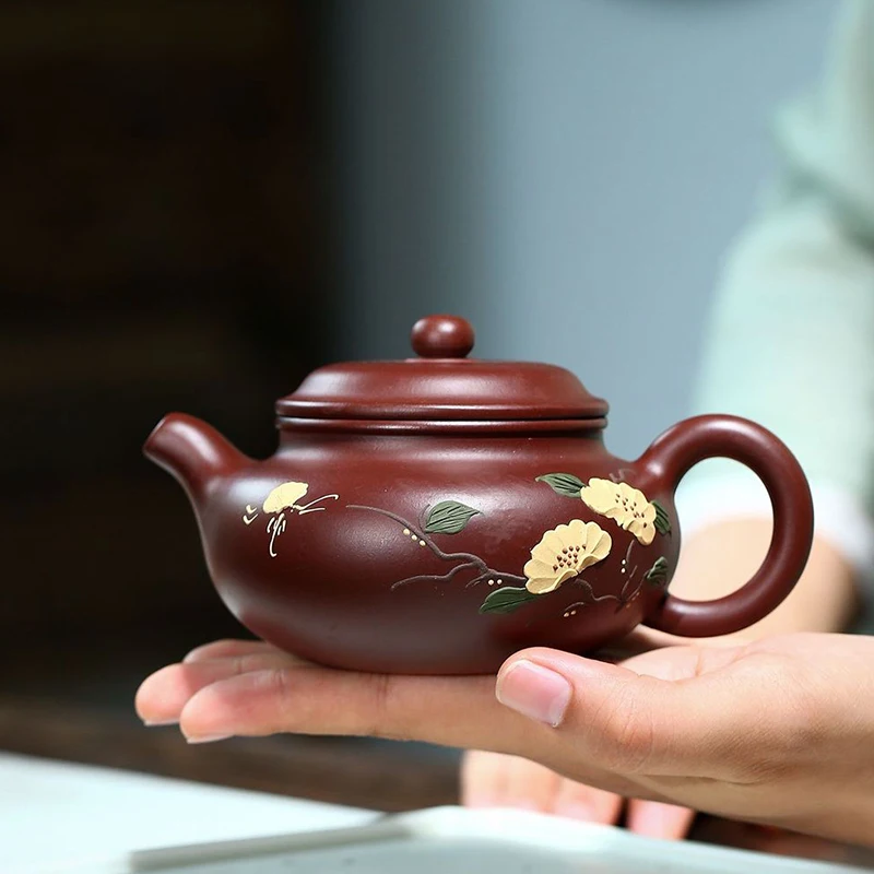 

Yixing, фиолетовый глиняный горшок, ранная руда, фиолетовая глина, ручная работа, чайник, подарок