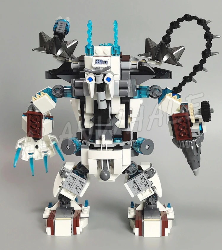 Фото Набор для сборки 628 деталей Chima Icebite Claw Spinning Driller Bears Mech Blaster Bike 10355, совместимый с конструкторами из кирпичиков №2