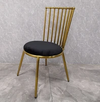 luxury stainless steel dining chair velvet pu leather upholster restaurant chair
