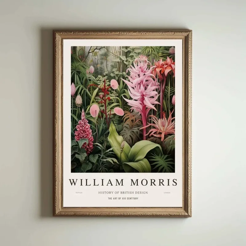 

Художественный Постер Уильяма Морриса — Цветочный Принт На Холсте С Дизайном «Сад В Пещере», Классический Стиль