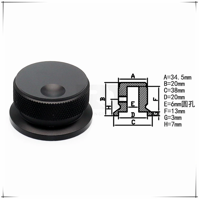 

1 шт., 38 × 20 мм, полностью алюминиевая ручка с твердым сердечником, крышка потенциометра, ручка громкости усилителя, крышка электронного инструмента, круглое отверстие 6 мм