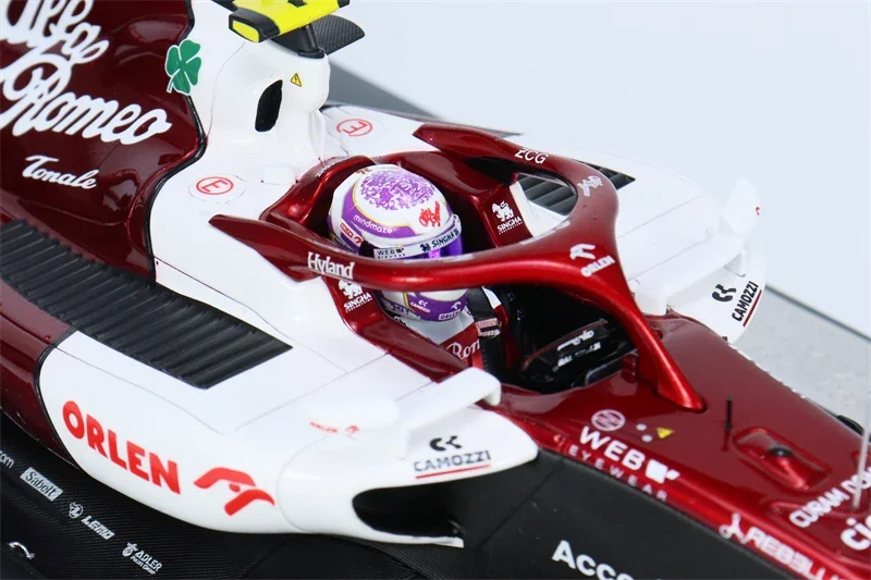 МИНИЧАПС 1:18 2022 F1 ALFA ROMEO ORLEN C42 # 24 ZHOU BAHRAIN GP Смола Модель автомобиля