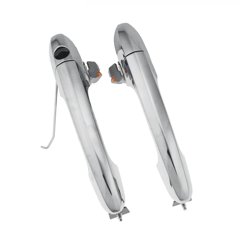 1 пара передних наружных хромированных дверных ручек автомобиля 735592012 Для Fiat 500