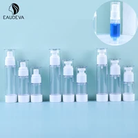 15ml30ml50ml cosmetic press packaging travel plastic lotion spray transparent vacuum bottle travel essentials