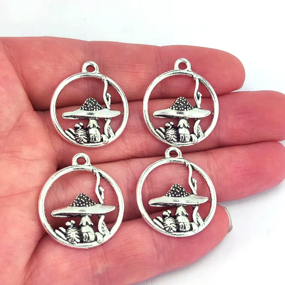 

5pcs 5pcs Accessories Witch forest nature moon mushroom pendant charm for DIY