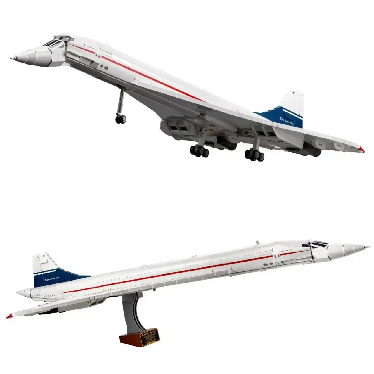 

2023 NEW 10318 Concorde City Airport Airbus Aircraft Airplane Model Building Blocks Helicopter Space Shuttle Bricks Toys for Kid