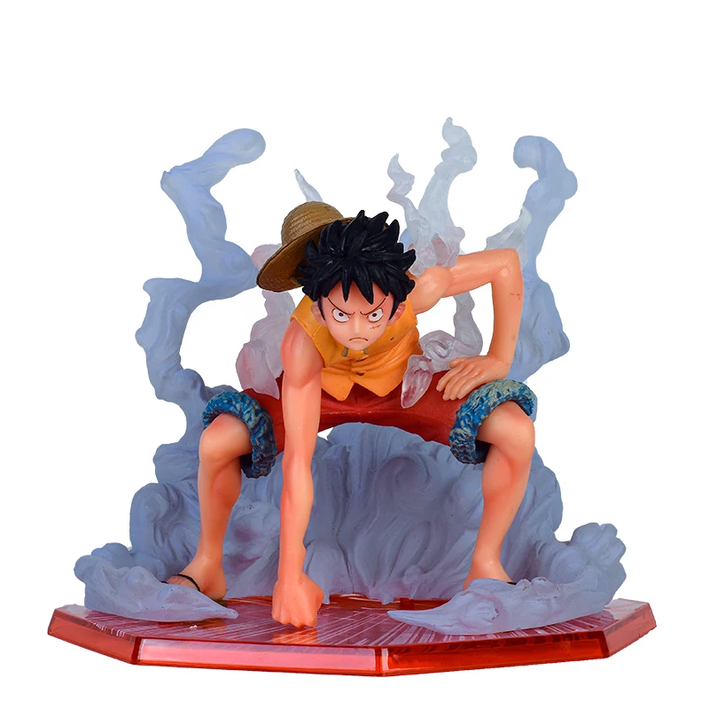 One Piece Action Figure Monkey.D.Luffy Straw Hat Anime Action Figure Second Gear Battle Figure PVC Model Collection Gift Doll