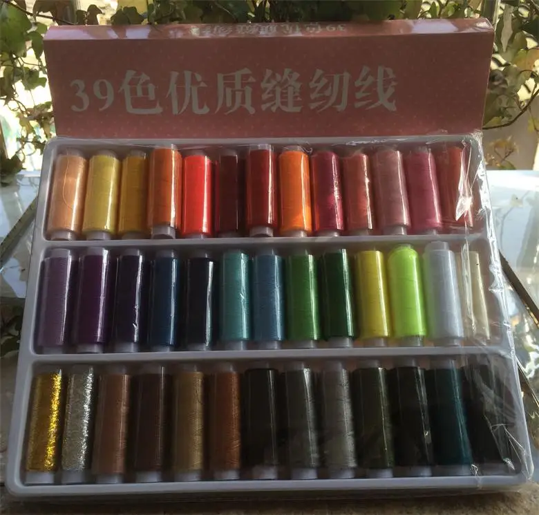 Высокое качество 39 шт. в одной коробке цветов полиэстер отличные катушки для