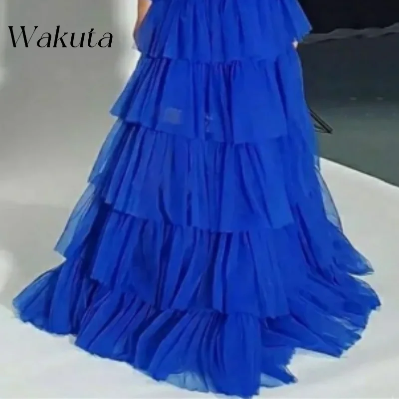 Модное платье Wakuta без бретелек с открытыми плечами плиссированное женское