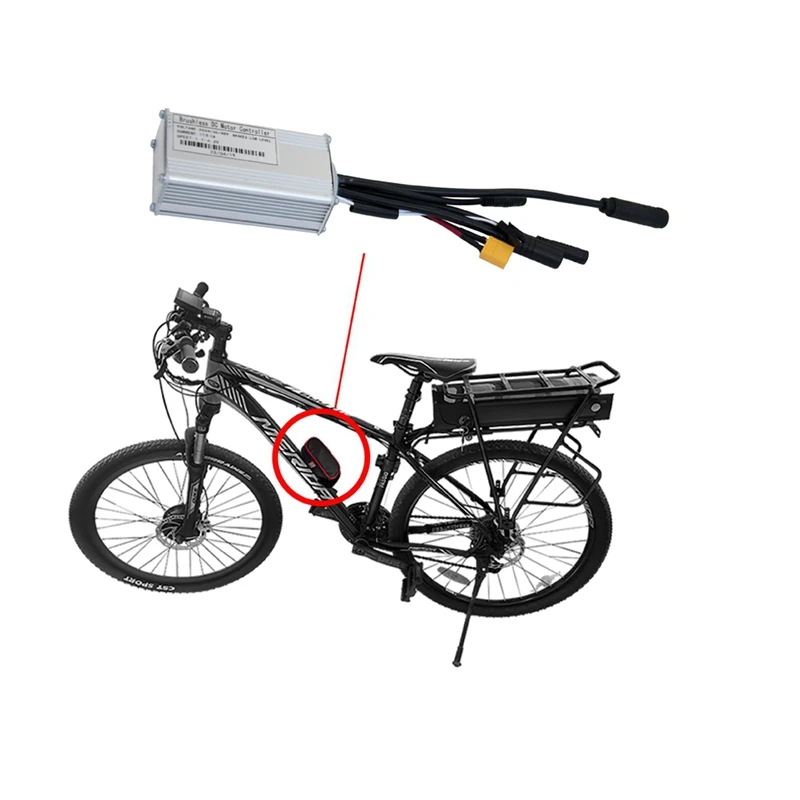 Аксессуары для контроллера велосипедного электрического скутера 24V36V48V-17A