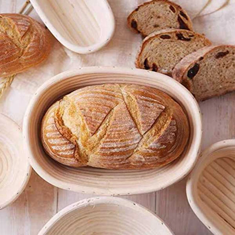 6 шт. корзина для хлеба со съемной подкладкой и скребком