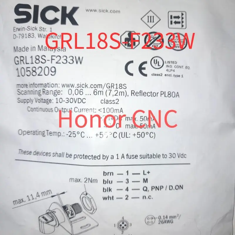

GRL18S-P233W GRL18S-F233W совершенно новый датчик