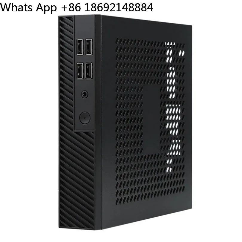 Фото DX01 миниатюрный тонкий корпус ITX, бесшумный промышленный компьютер для управления, полувысокий, с задним креплением. №2