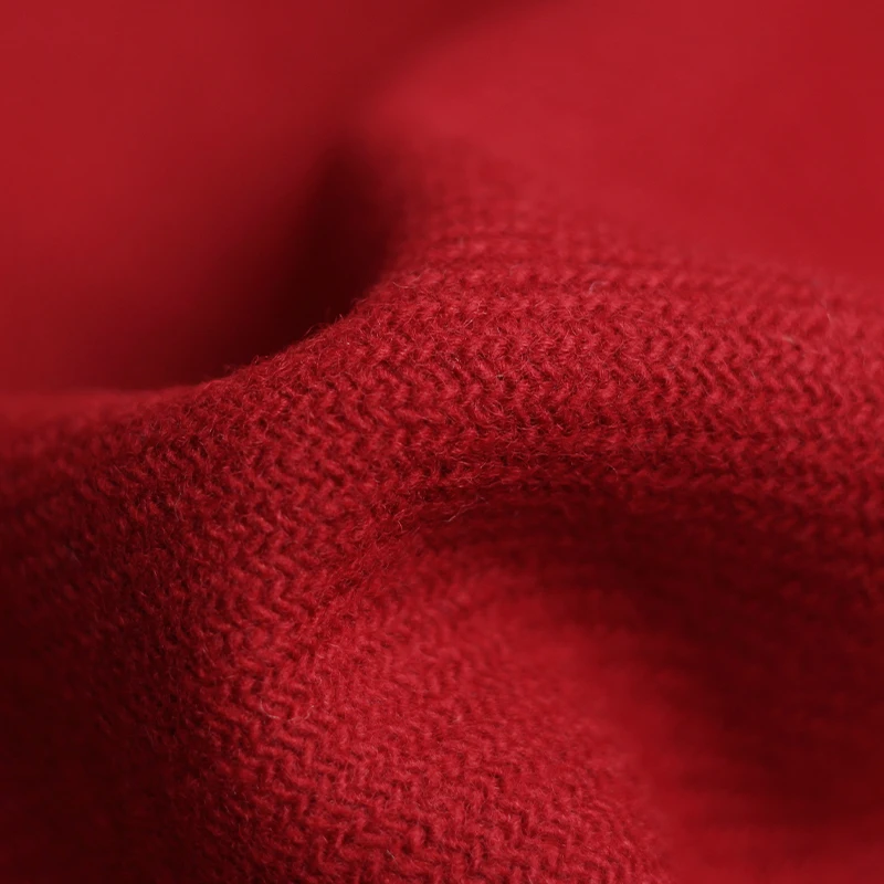 

Красная Малина 620 г 155 см тёмно-красная саржевая шерстяная фототкань для шитья одежды