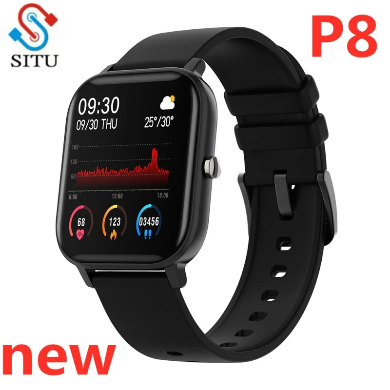 

AWIND SITU P8 1.4 inch Smart Watch Men Full Touch Fitness Tracker Blood Pressure Smart Clock Women GTS Smartwatch for Xiaomi