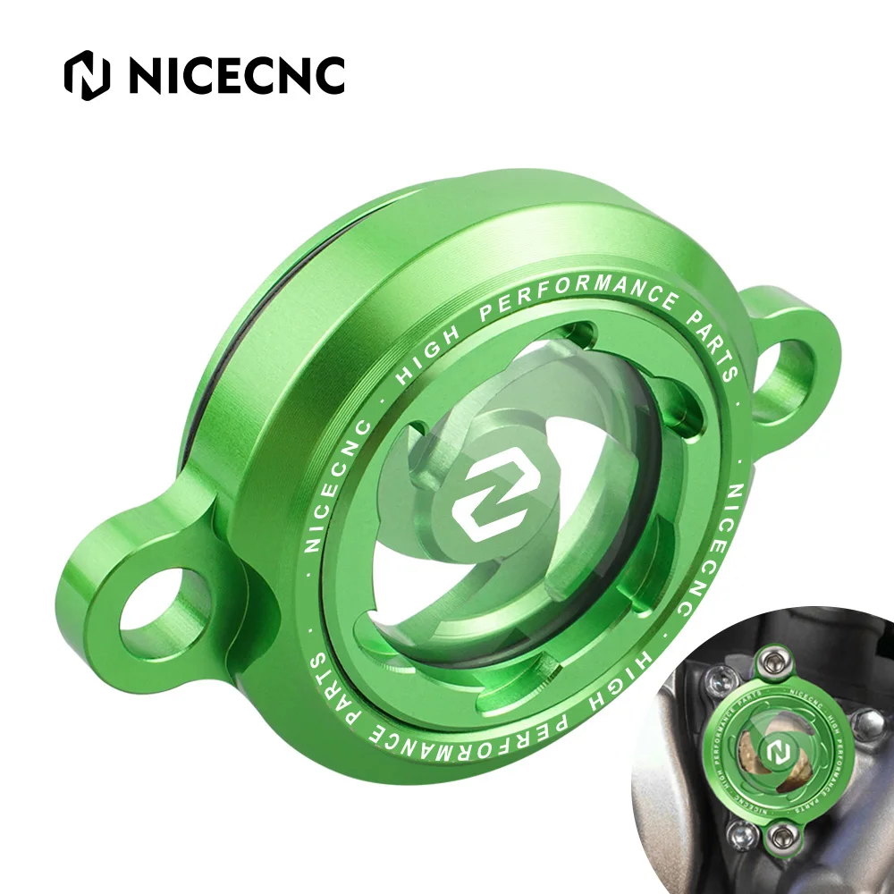 

NICECNC Крышка масляного фильтра двигателя для KAWASAKI KX250 2019-2022 KX250F 2005-2019 KX250X 2022 KX250XC 2021 аксессуары для мотоциклов