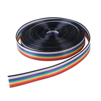 5m rainbow wire flat wire 10pin dupont wire 28awg connecting wire diy