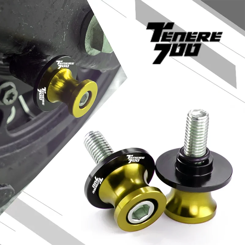 

For YAMAHA TENERE 700 Tenere700 XTZ 700 T700 2020 2021 Motorcycle Accessories CNC M6/M8/M10 Swingarm Spools Sliders Stand Screws