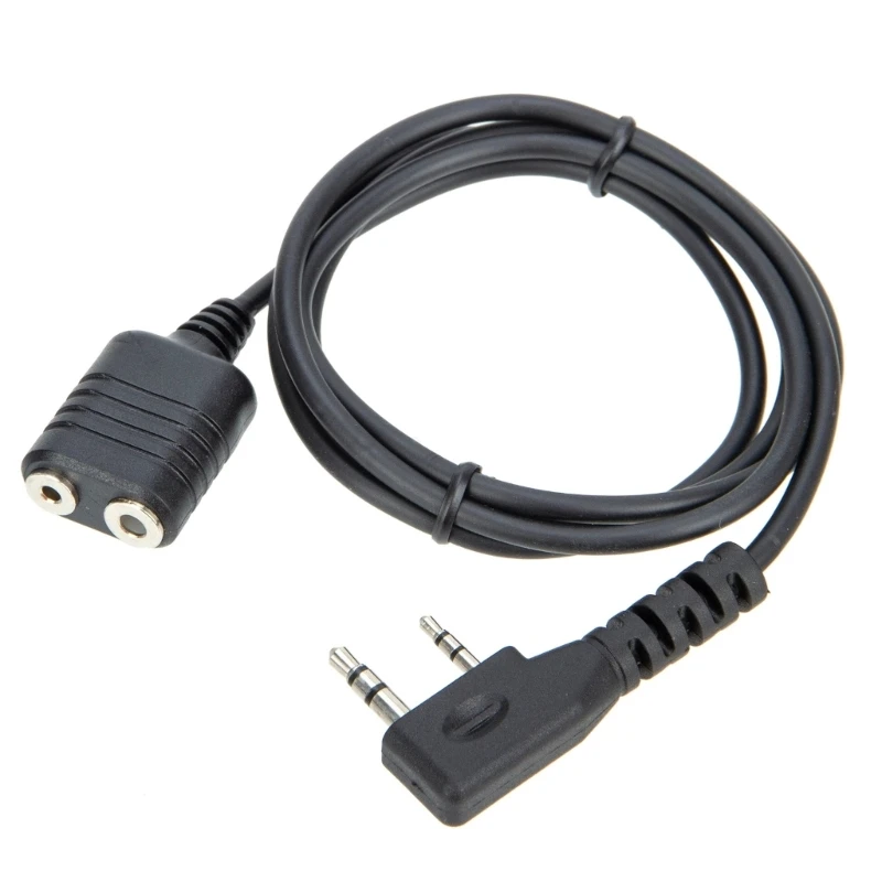 2Pin K Type Walkie Talkie Extension Cable for UV-5R BF-888s 2 Way Radio Parts