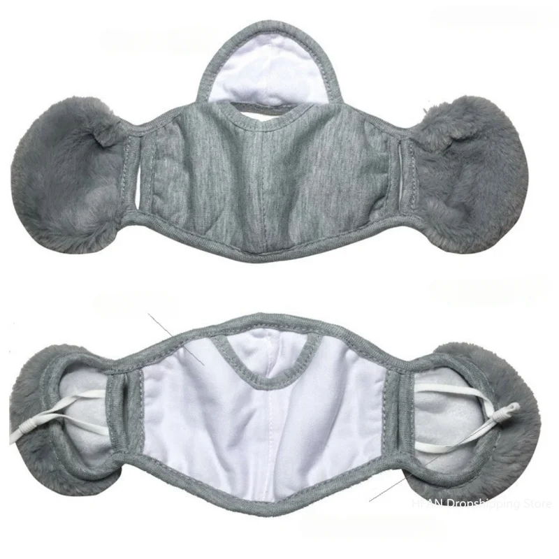 Мужские и женские зимние наушники два в одном теплая маска пыленепроницаемая