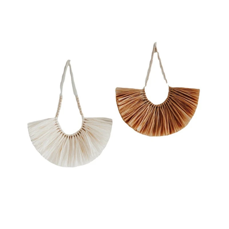 

Деревянная бусина, соломенное настенное украшение, деревенский фермерский орнамент для гостиной, домашняя ручная работа