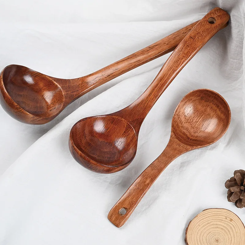 

Набор посуды с деревянной ложкой, 5 шт./партия