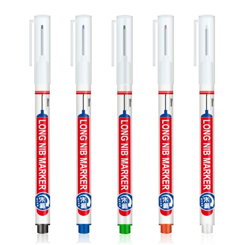 

50JC маркер для глубоких отверстий с длинной головкой для деревообработки Profect, водонепроницаемые плотничьи ручки с длинной в