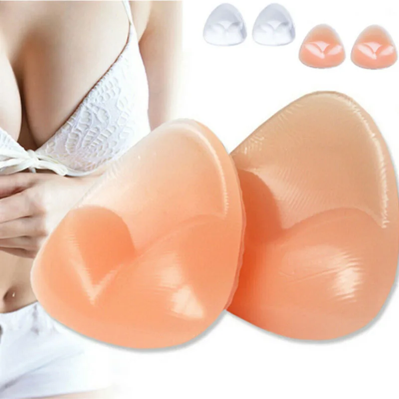 

Women Removable Silicone Bra Pads Thicker Breathable Sponge Bra Pad Invisible Paste Nipple Cover Stickers for Swimsuit