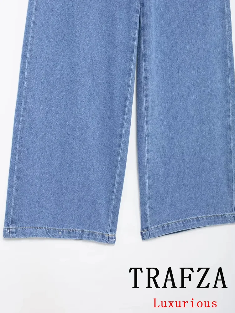 Винтажный шикарный женский ковбойский костюм TRAFZA однобортный свободный жакет с