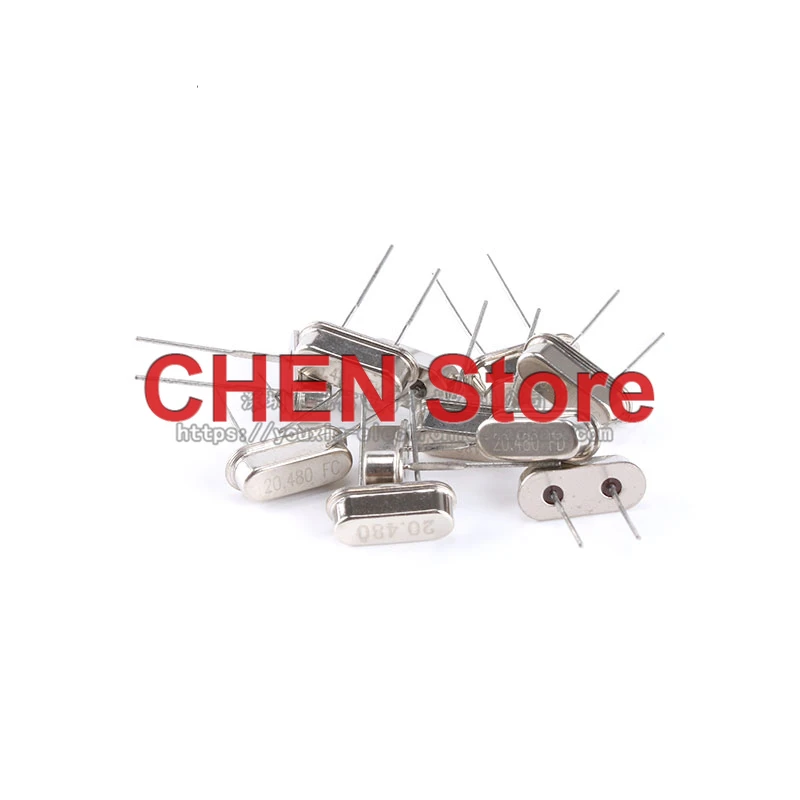 

10pcs Crystal 20.480MHz 20PPM 20PF 49S type passive crystal 20.480M
