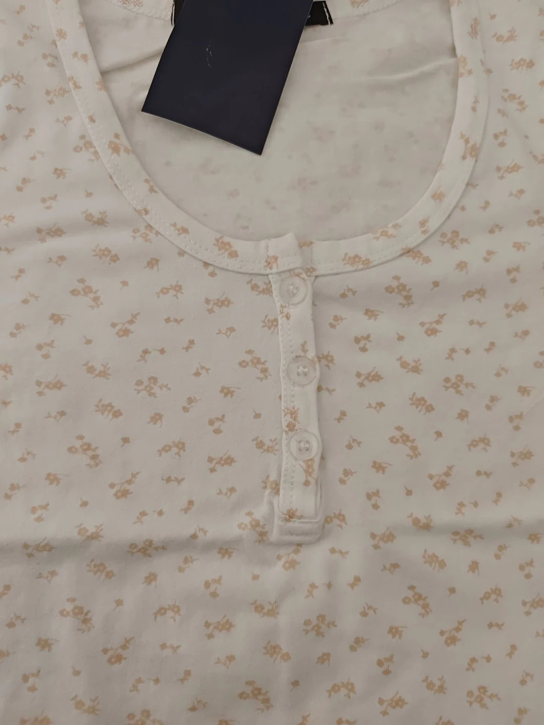 Комплект женского нижнего белья из топа на пуговицах и шорт с цветочным принтом