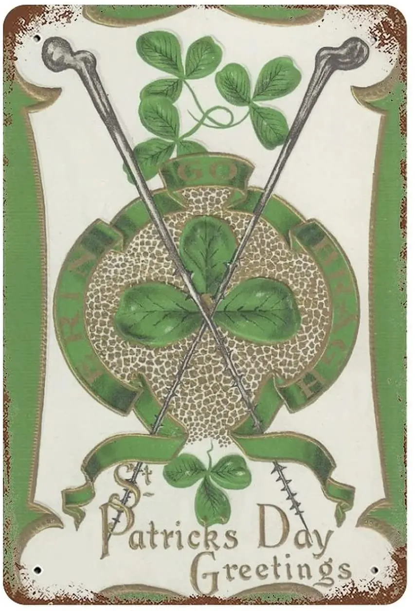 

Small Clover Tin Sign Retro Metal Plaque Farmhouse Home Wall Decoration Holiday Wedding Birthday Housewarming Gifts Room Decor