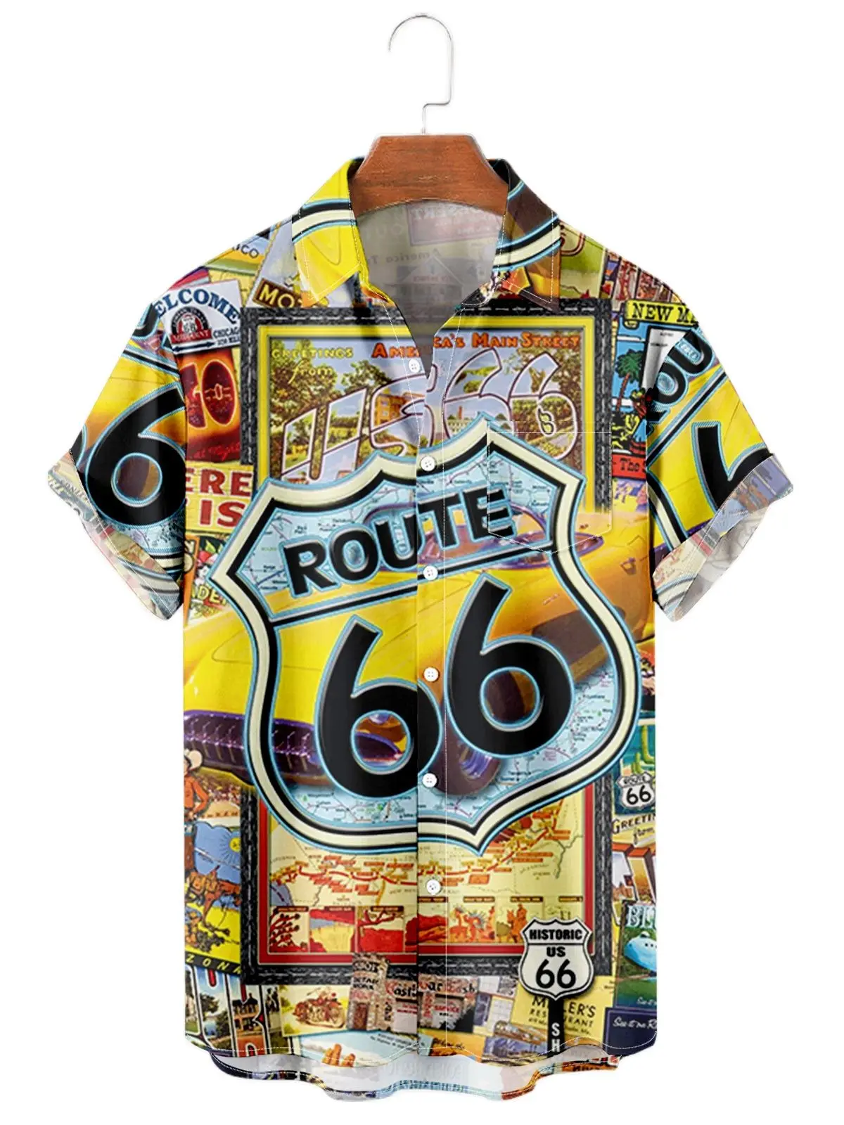 

New Hawaiian aloha men's shirts with pocket plus size short sleeve casual 3d printing summer beach vacation wear