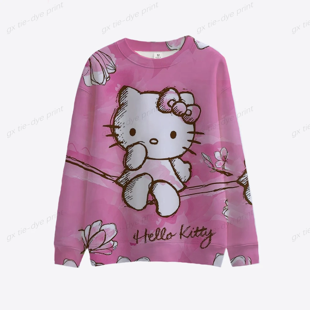 

Женская толстовка с капюшоном и принтом «Hello Kitty»
