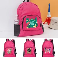 nylon waterproof travel backpacks men travel bags hiking backpack outdoor sport school bag flamingo pattern women backpack