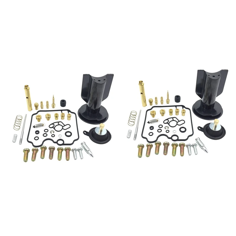

2Set Carburetor Repair Kit Seal Float Valve Pilot Screws Plunger Piston Diaphragm for Yamaha TDM850 1991-1999