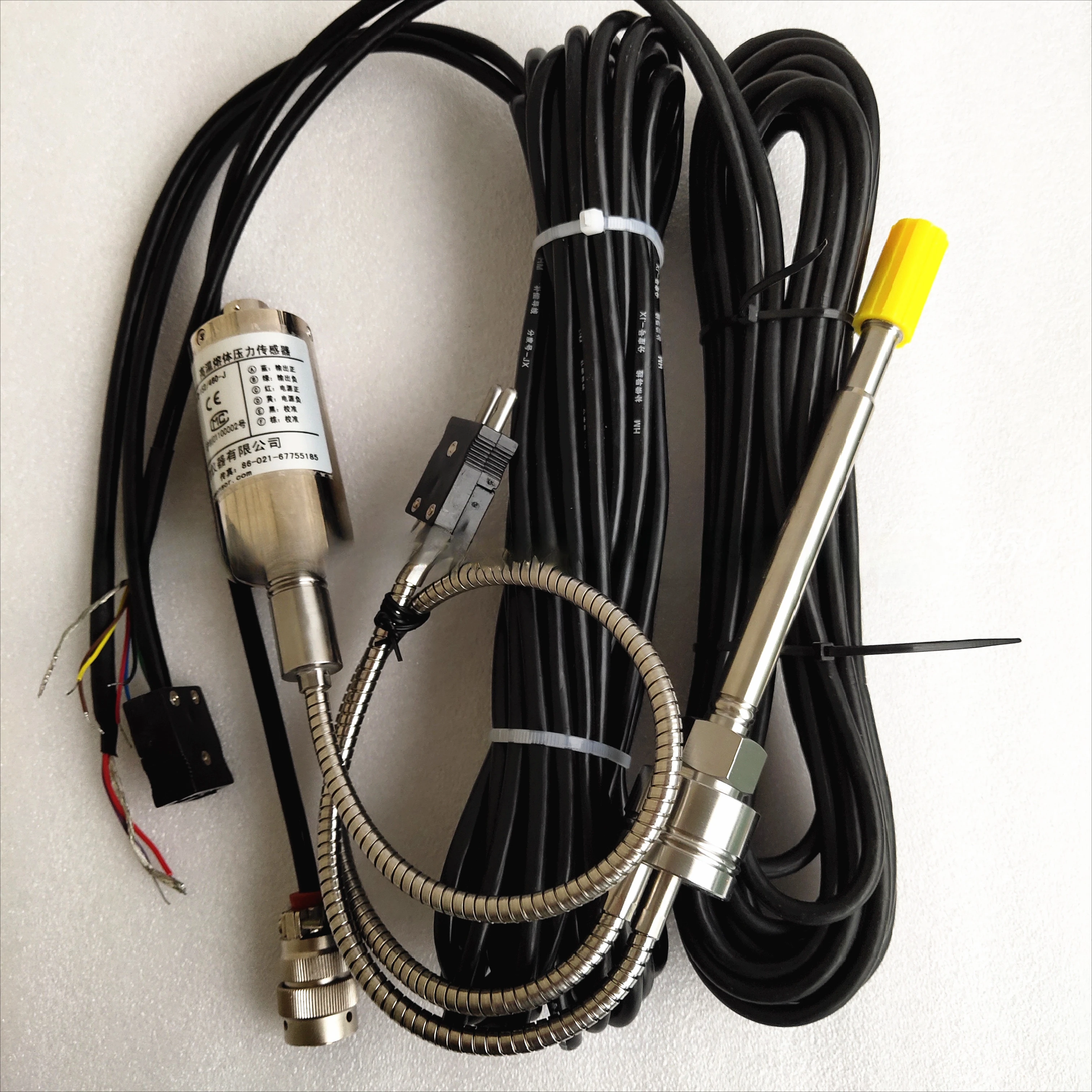 ZHYQ PT124G-123T-50Mpa- 1/2-20UNF-152/460-J-3.33 мВ/В-6 Датчик давления расплава 6-контактный с