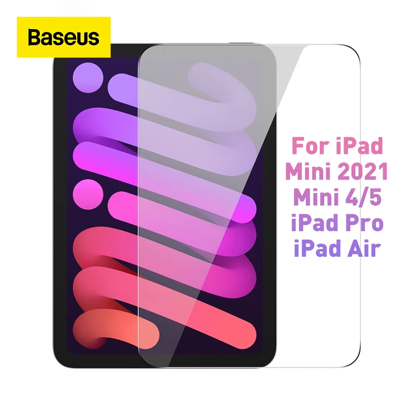 Закаленное стекло Baseus 0 3 мм для iPad mini 4 5 6 полное покрытие Защита экрана Pro Air пленка