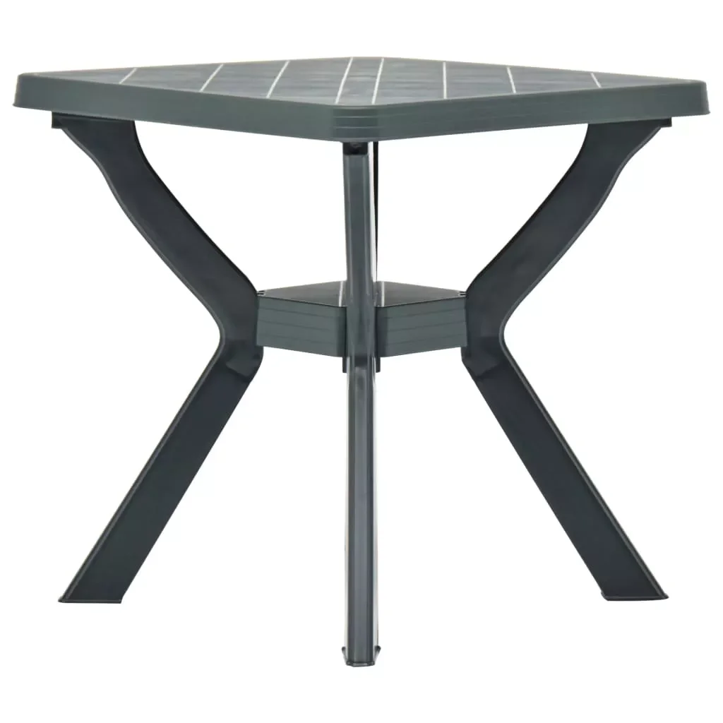 

NEW2023 Garden table Bistro table Green 70x70x72 cm Plastic