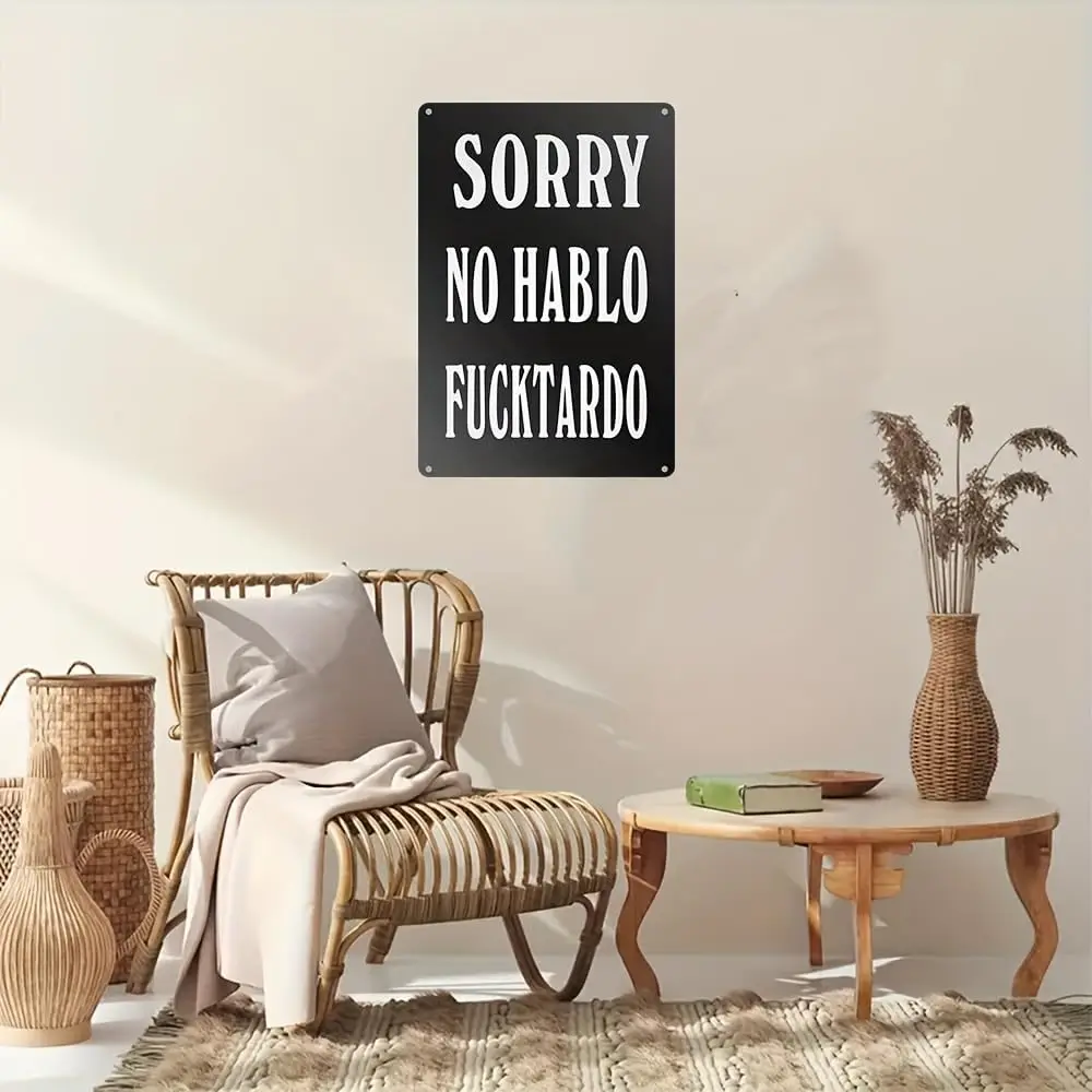 Металлический алюминиевый жестяной знак извините за отсутствие хабло ретро