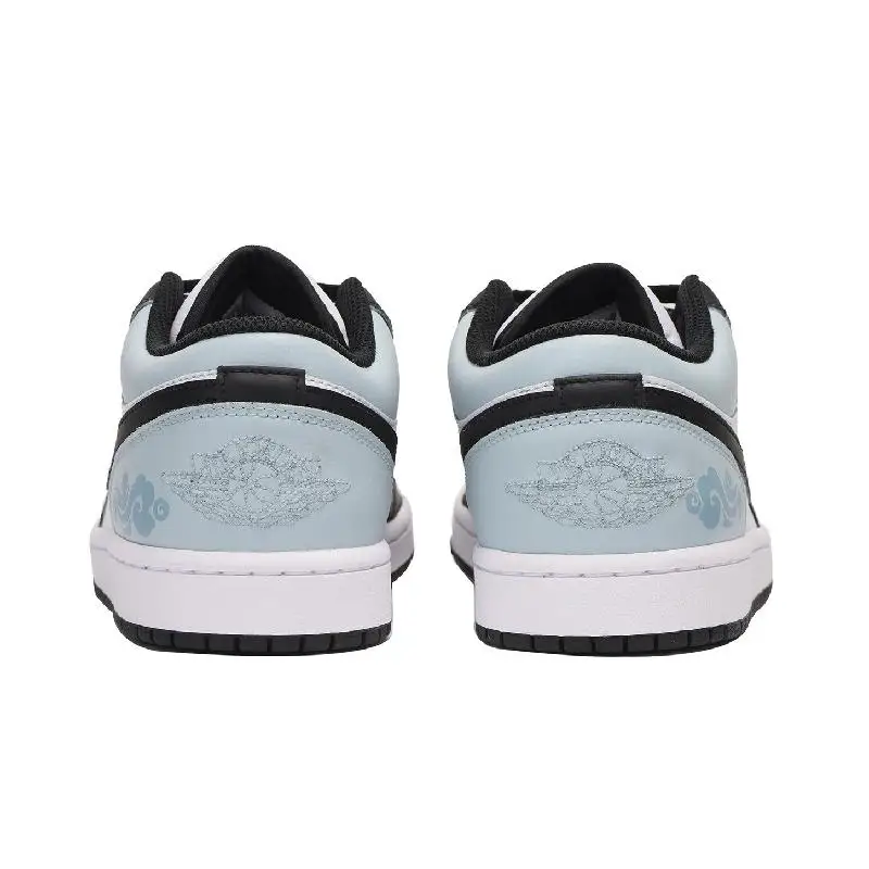 【Настроить】Винтажные баскетбольные кроссовки Air Jordan 1 мужские черные с низким