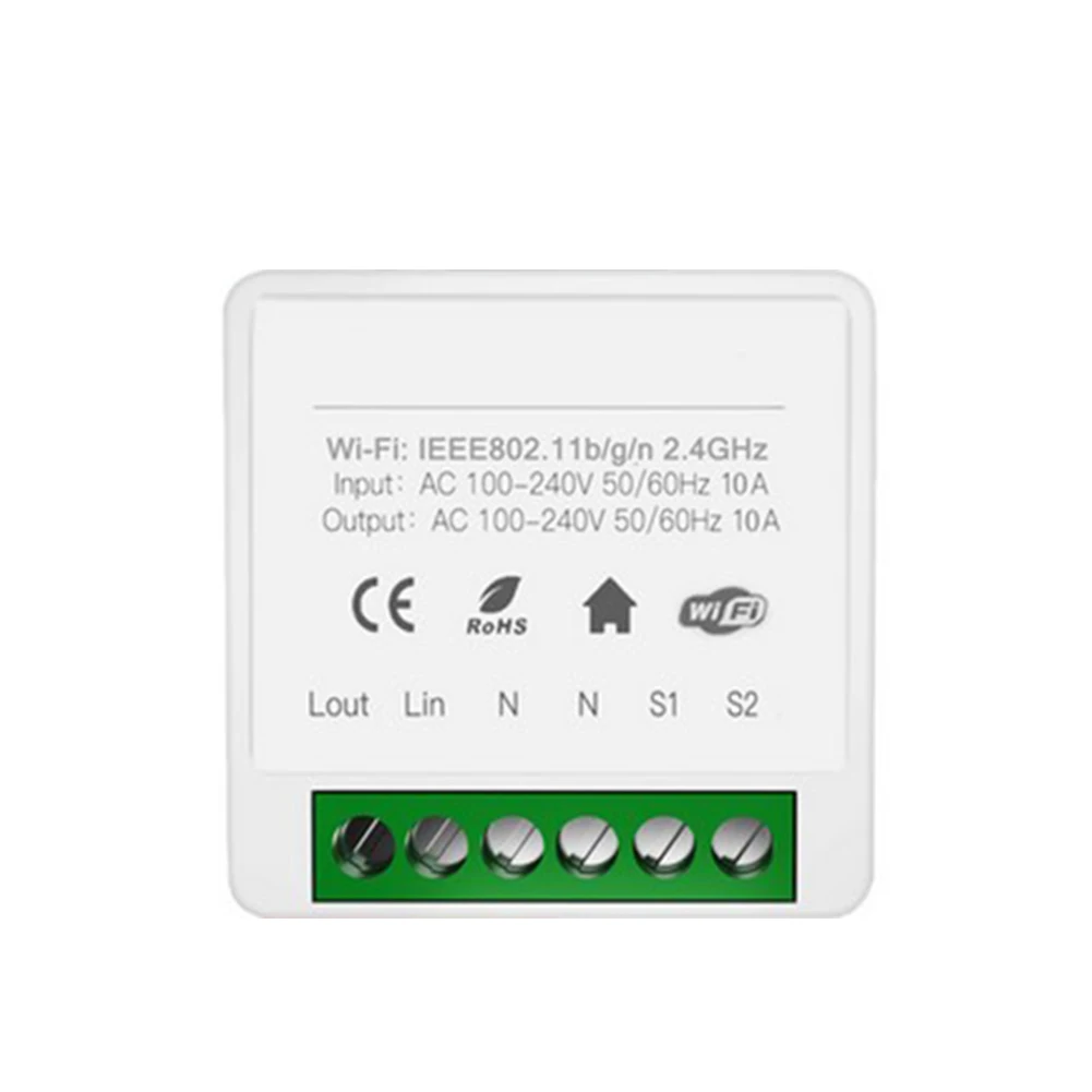 

Wifi Switch Daily Use Portable Family 2 Way Durable Easy Installation Smartlife APP Control 10A 16A Smart Home Remote Controller