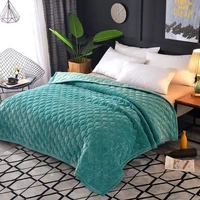 fleece blanket supper soft flannel bedspread on the bed winter warm thick bed blankets for double bed 240x260cm bed cover