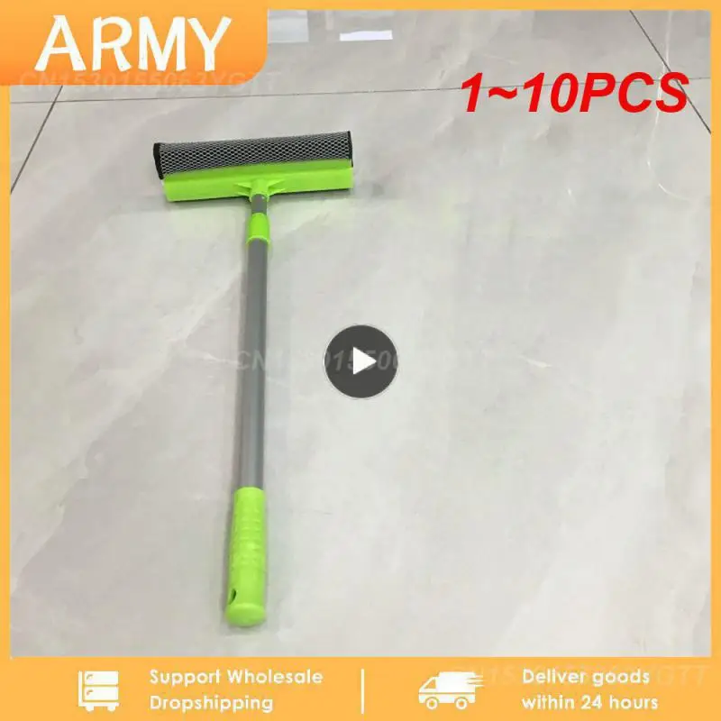 

1~10PCS in 1 Window Cleaner Brush Home Cleaning Tools Wiper Glass Window Cleaner Telescopic Rod Squeegee Sponge Adjustable